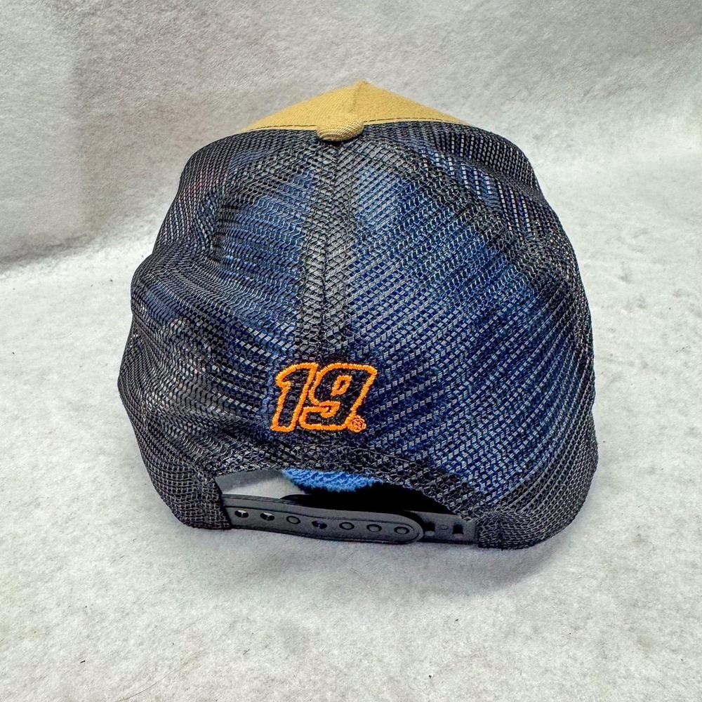 Joe Gibbs Racing Hat Cap Snap Back Mens One Size Brown Black NASCAR New Era - Picture 4 of 7